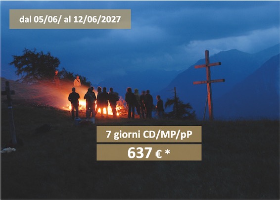 Offerte delle settimane I fuochi del Sacro Cuore dal 15/06/ - 22/06/2027 - giorni CD/MP/pP - 637 € * Offerte delle settimane I fuochi del Sacro Cuore dal 15/06/ - 22/06/2027 - giorni CD/MP/pP - 637 € *